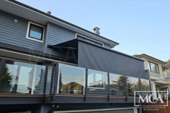 retractable awnings with roller valance option